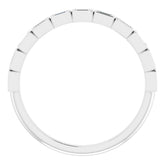 Platinum 1/6 CTW Natural Diamond Anniversary Band